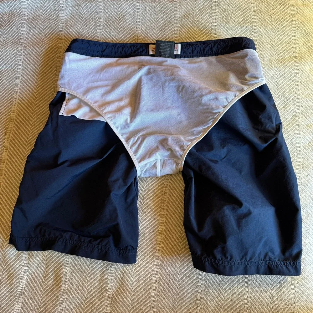 Orlebar Brown Dane Beach Sport Shorts Mens 36 Navy Blue Swim Trunks OB Classic